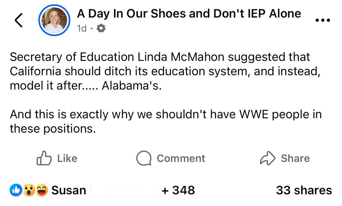 Another day, another reminder of the uphill battle we face on replication of the Southern Surge.

Seen in parent advocacy Facebook.

348 responses and 33 shares.

You can’t demand what you can’t believe.

HT <a href="/Veggievangelist/">Tina Engberg</a> for spotting it.