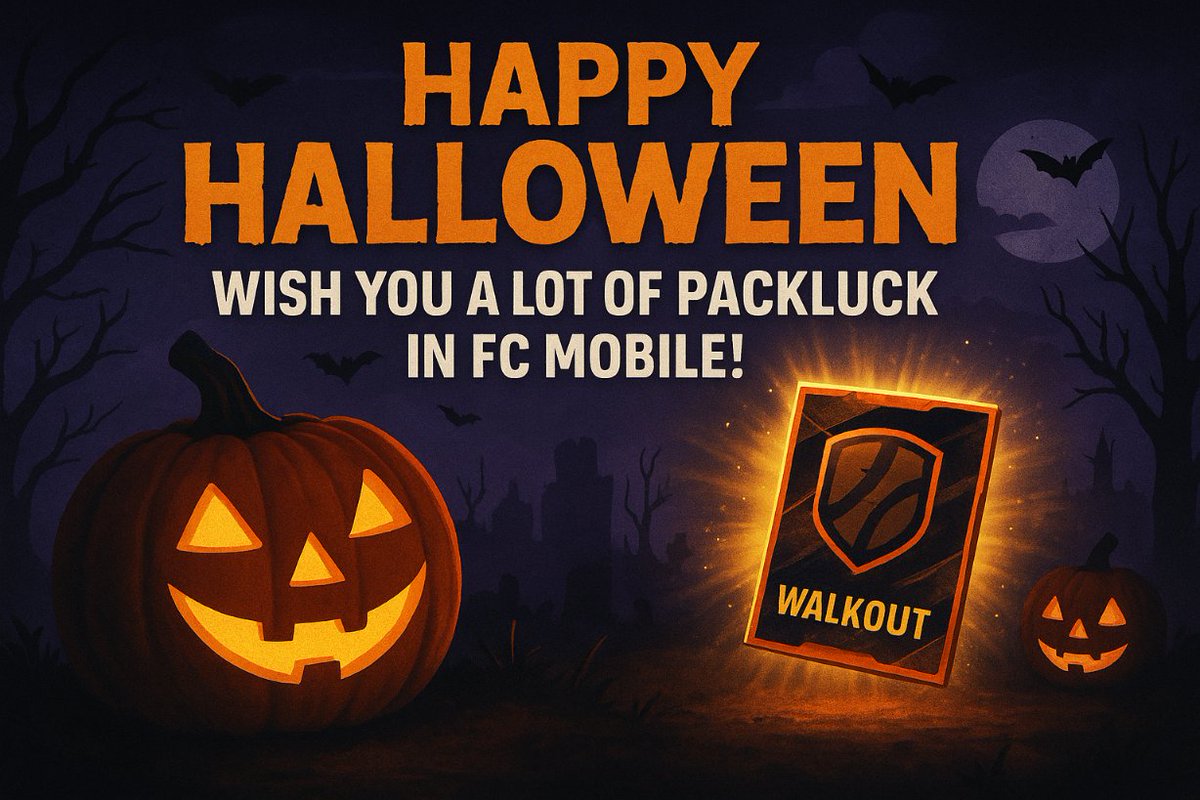 newcomerFM's tweet image. happy #halloween🎃 
+ wish you lot of #packluck in #fcmobile 😉