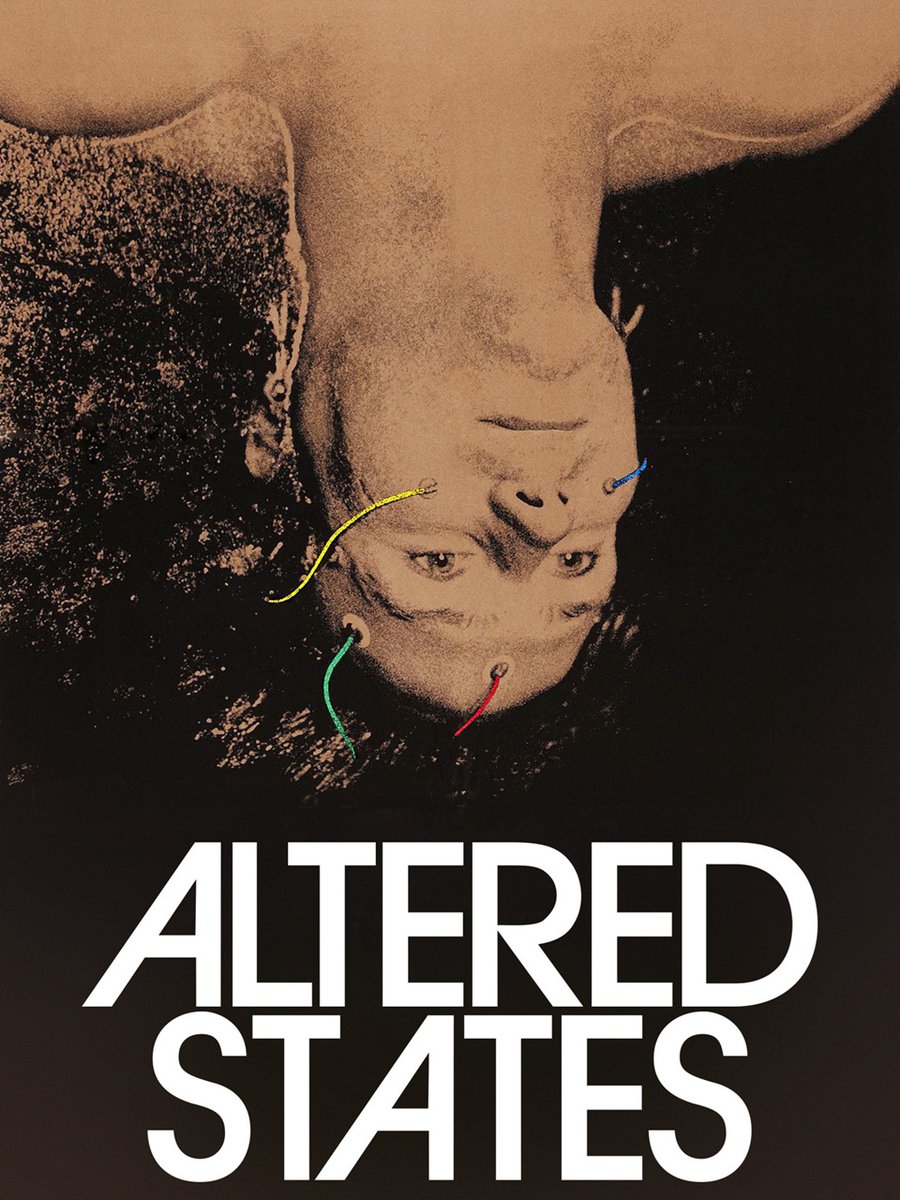 October 28th
Altered States
Scientist studies physiological effects of psychedelics and sensory deprivation. Fascinating, unique and   bizarre.
8.90/13 Spookies