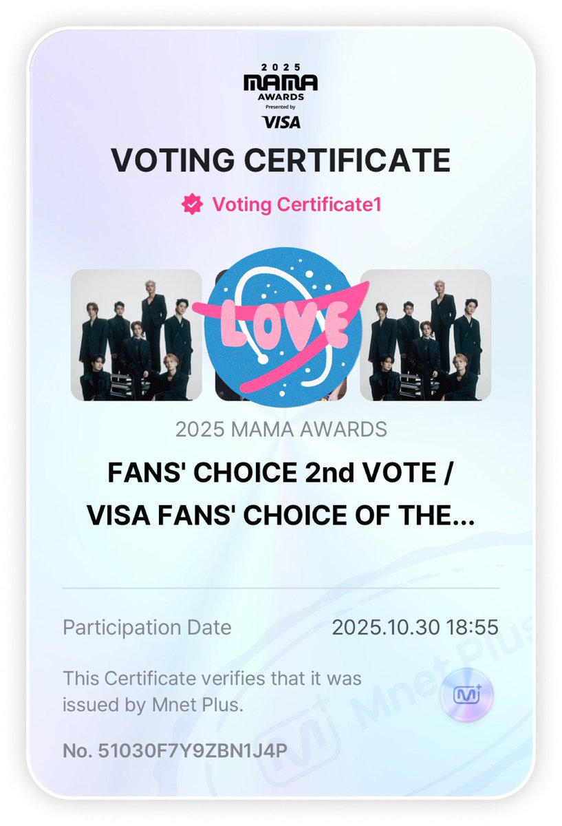 ระหว่างรอดีเจมาร์คมาช่วยกันโหวตให้ผู้ชายของเรากันค่ะ

#2025MAMAVOTE #GOT7