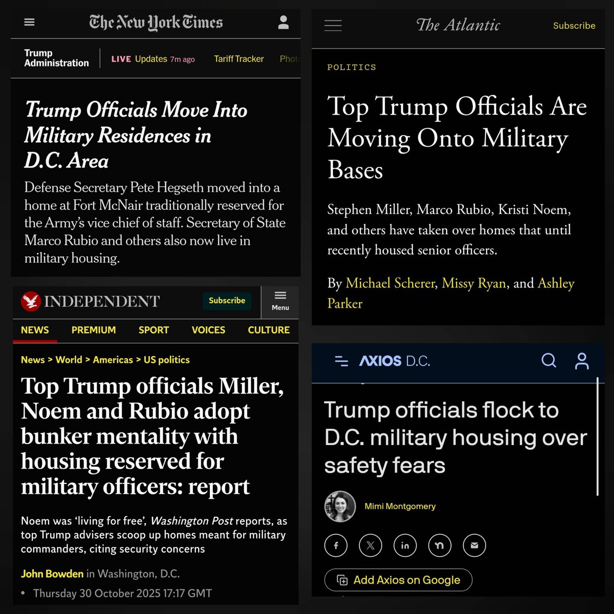 AutistDivision's tweet image. OMG !!!!

🚨🚨🚨

TOP TRUMP OFFICIALS ARE MOVING ONTO MILITARY BASES.

You know what this means !

⛈️⛈️⛈️

It&apos;s here Frens.
Pray and stay safe my American Frens.

Godspeed.
🐸🫡