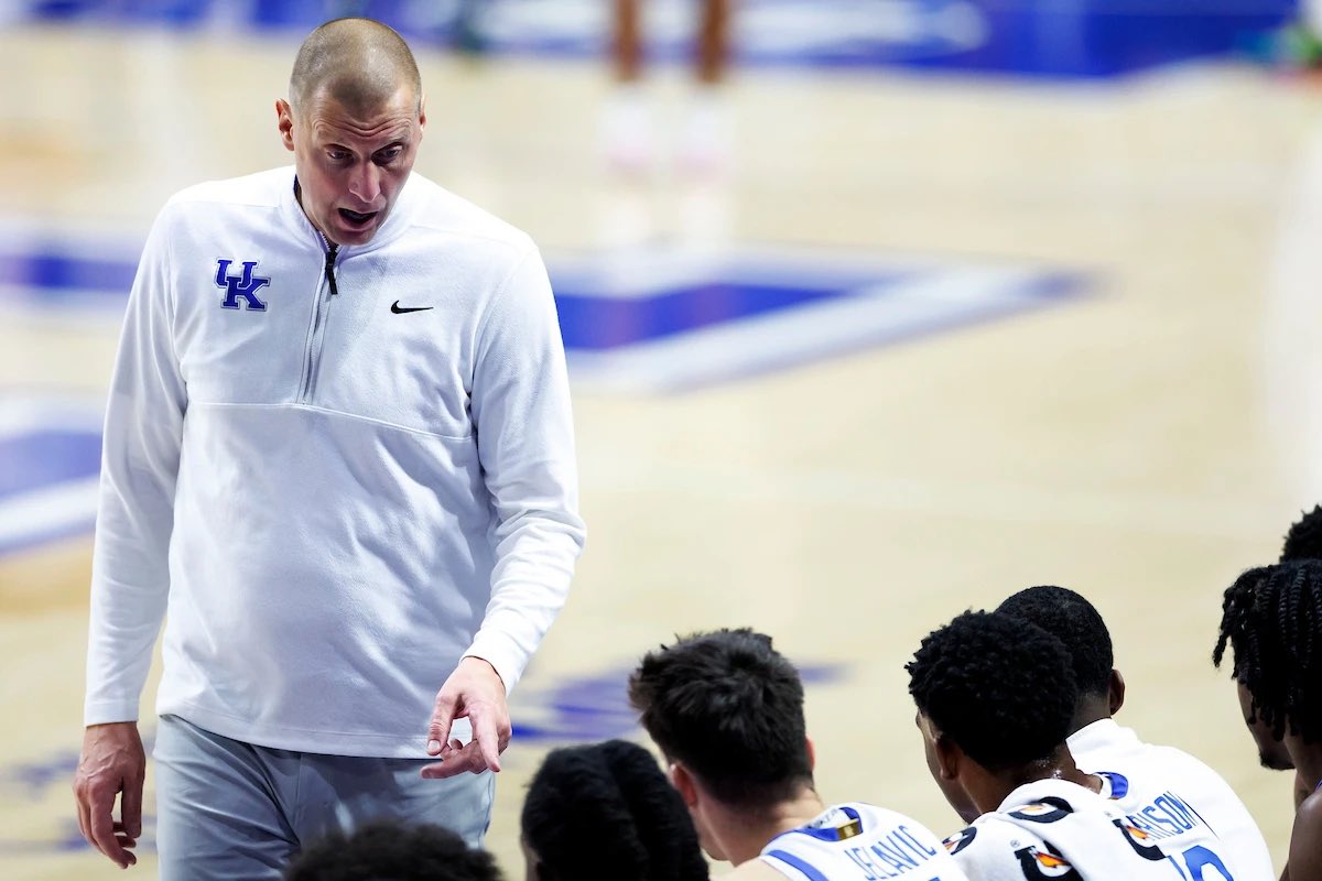 Mark Pope after Kentucky’s exhibition loss to Georgetown: “We’re massively disappointed with ever losing on this floor… it’s not going to sit well with our guys, and it’s certainly not sitting well with me.”

Caleb Bowlin | UK Athletics