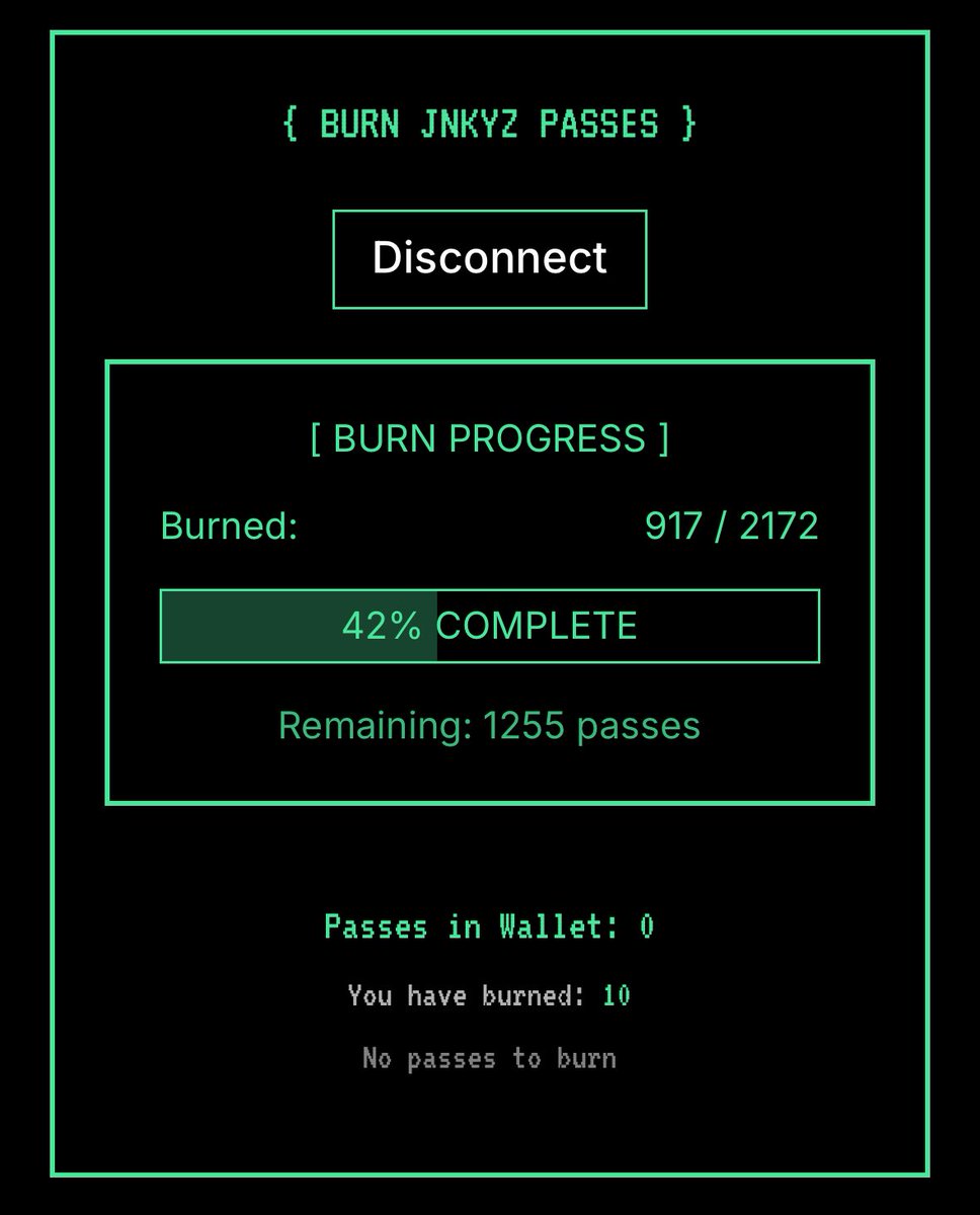 Just burnt all 10! Fingers crossed 🤞 would love to become part of the <a href="/GeezOnApe/">GeezOnApe</a> community 🤓
