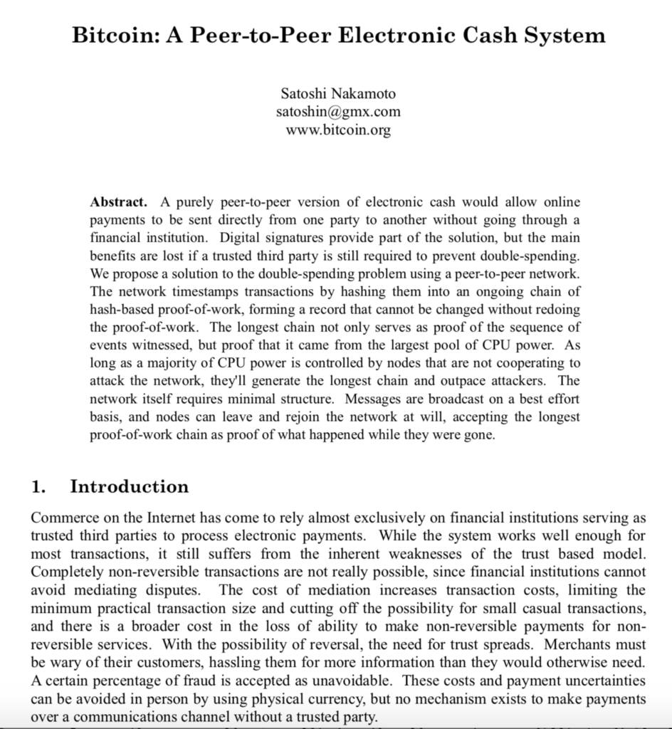 akshoydasss's tweet image. 🚨17 years ago today, #SatoshiNakamoto published the Bitcoin whitepaper.

#SatoshiNakamoto #BitcoinWhitePaper