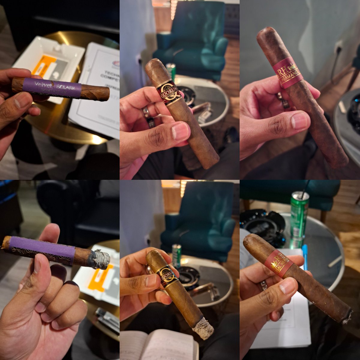 haifprogram's tweet image. What a journey.

1) Velvet Eclairs (Dominican Republic| Handmade)
Size: Petit Corona 

2) @JCNewmanCigars Quorum Maduro (Nicaragua| Handmade)
Size: Robusto 

3) Real Hermanos Burgundy (Nicaragua| Handmade)
Size: Toro

#cigar  #velveteclairs  #quroummaduro #realhermanoscigars