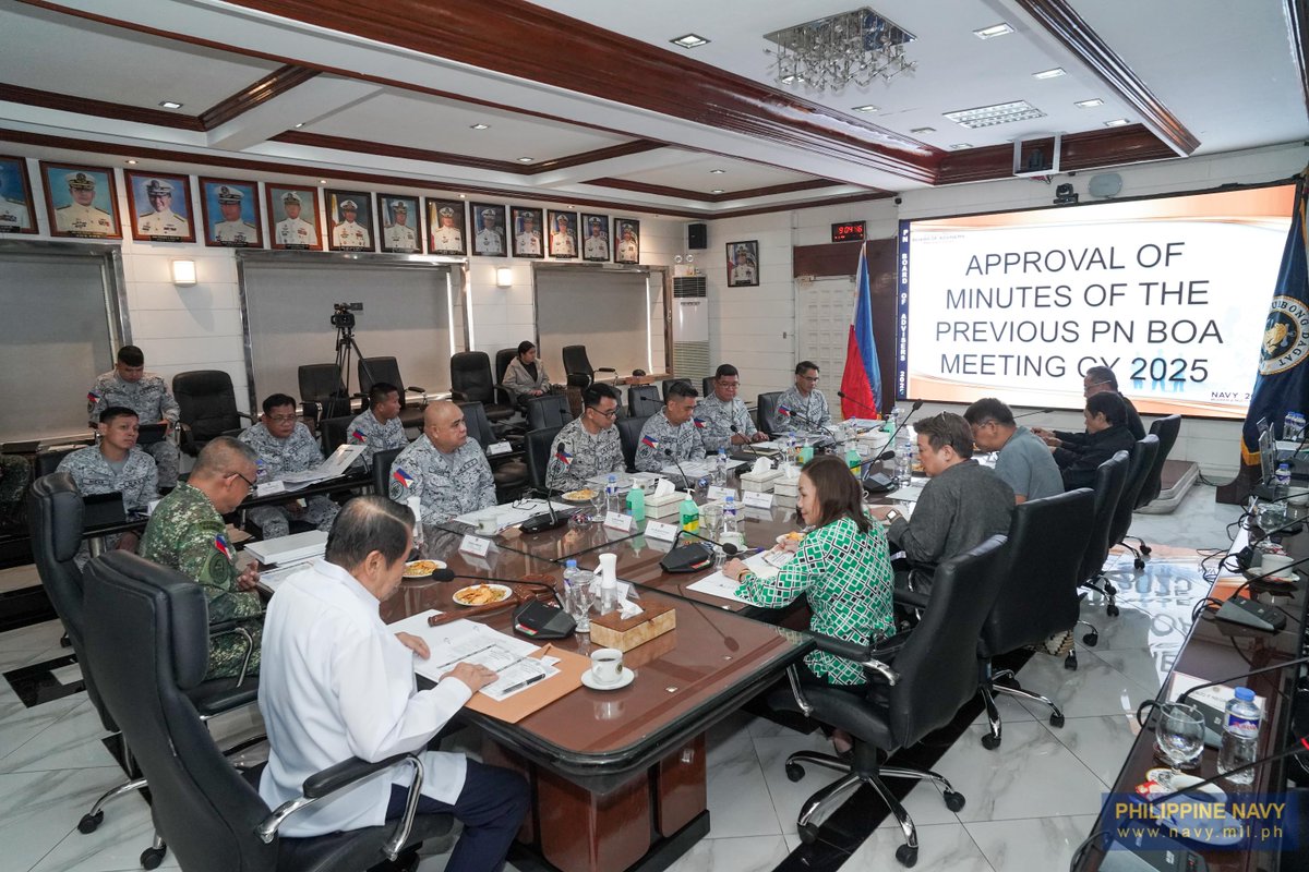 Philippine_Navy's tweet image. IN PHOTOS | PH #Navy Conducts 3rd Board of Advisers Meeting for 2025
👉🏽web.facebook.com/share/p/1GvQXF…
#ProtectingtheSeasSecuringOurFuture
#ModernandMultiCapablePHNavy
#OneAFPOnePhilippines
#StrongAFPStrongPhilippine