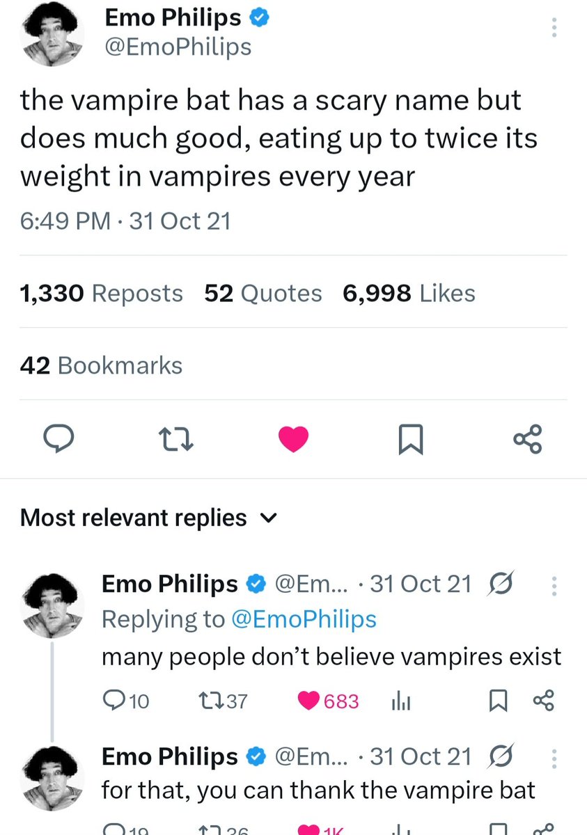 🧛🏻‍♂️🧛‍♀️🧛🦇 <a href="/EmoPhilips/">Emo Philips</a>