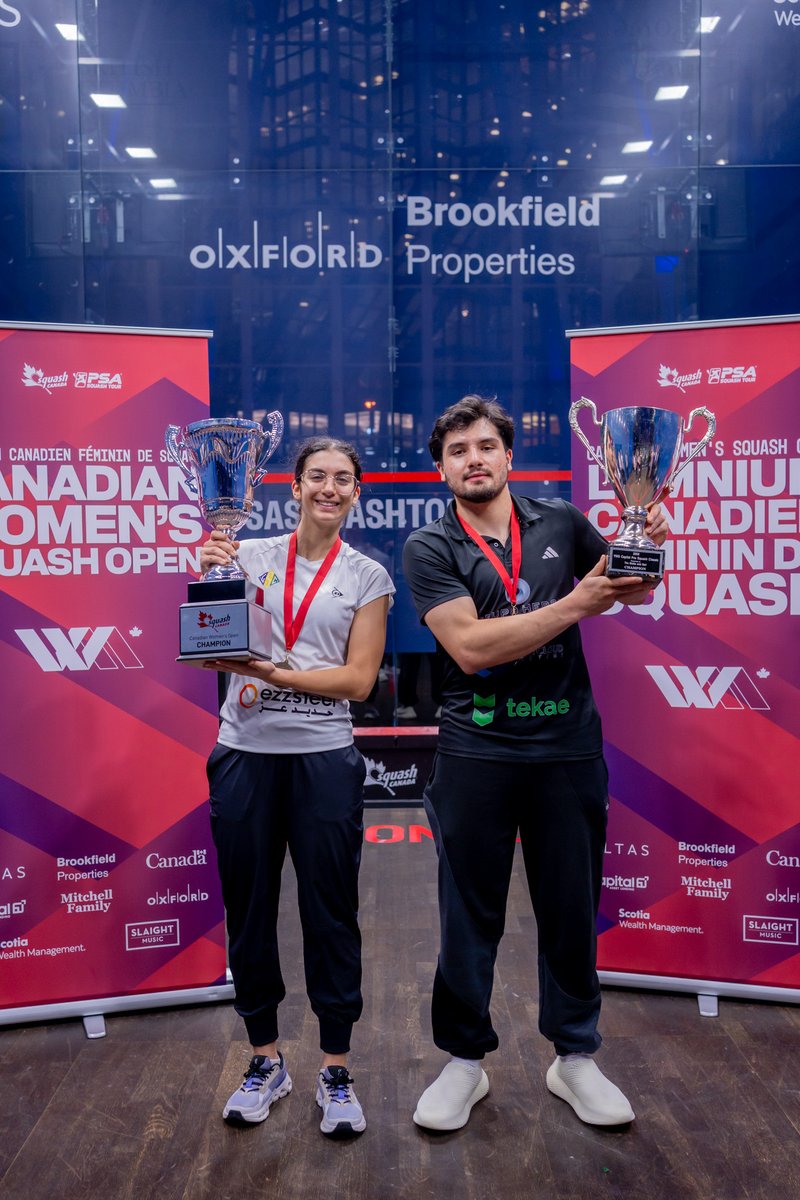 The Canadian Women's Open &amp; Toronto Athletic Club Open 2025 champions! 🇨🇦🏆

<a href="/amina_orfi/">Amina Orfi</a> X Leonel Cardenas 🙌

🔗 tinyurl.com/5n9y4c79