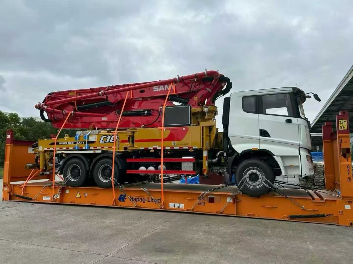 richarddddb's tweet photo. SANY Concrete Pump Truck Delivery👏👏 https://t.co/JrV1VNU3Gj