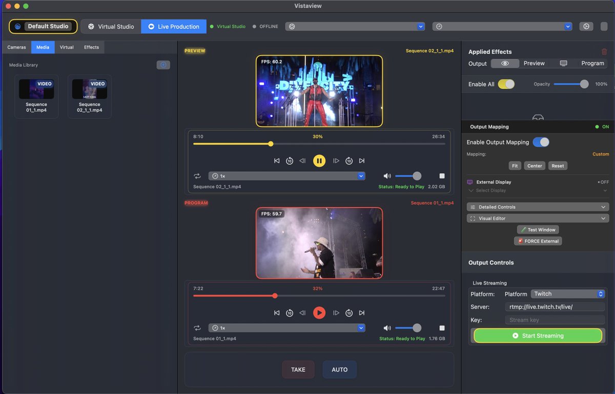 bon_jenn's tweet photo. Over the past four months, I've been building Vantaview, the ultimate live video production suite.

With Vantaview users will be able to stream their games, computer, or live events to any streaming platform...

while integrating effects, text, mix audio, and more... https://t.co/kKAmvhADKR