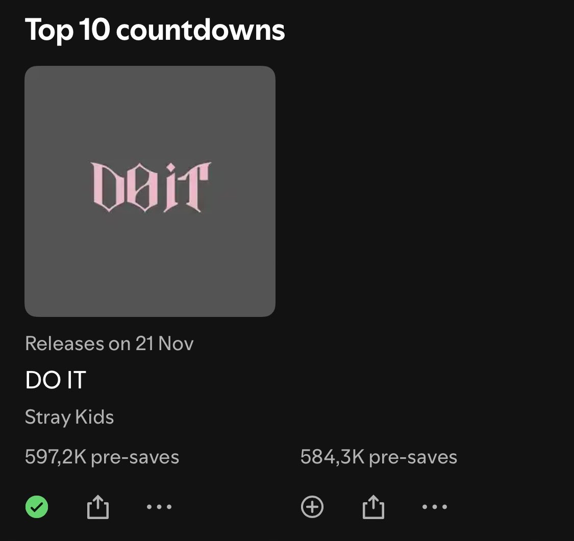 "DO IT" by #StrayKids becomes the first K-pop album to reach #1 on Spotify’s Global Countdowns Chart