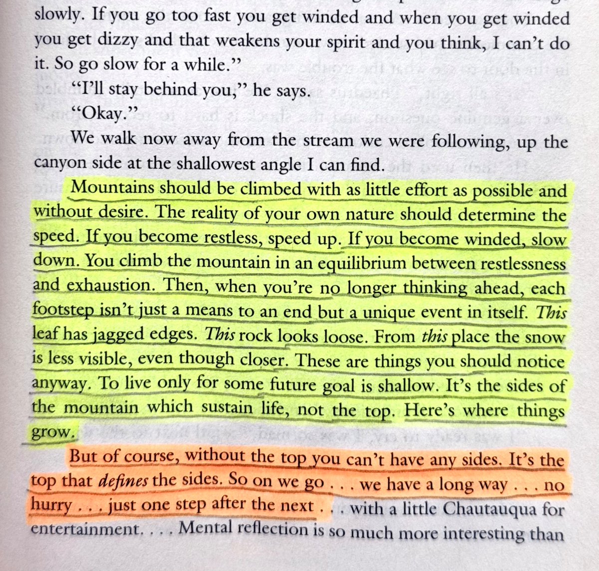 readswithravi's tweet image. The most powerful passage from Zen and The Art of Motorcycle Maintenance by Robert M. Pirsig: