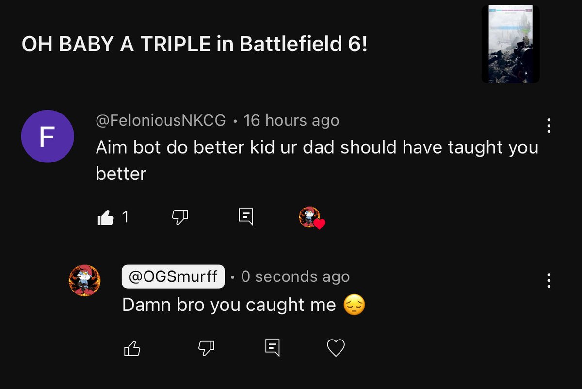 First hackusation from #Battlefield6 ✅
