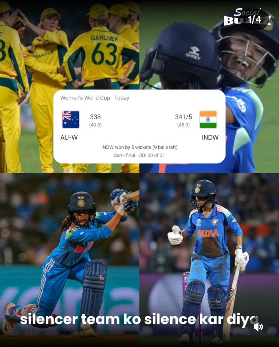 Congrats Team India to have us happiest moment 
#WomensWorldCup2025