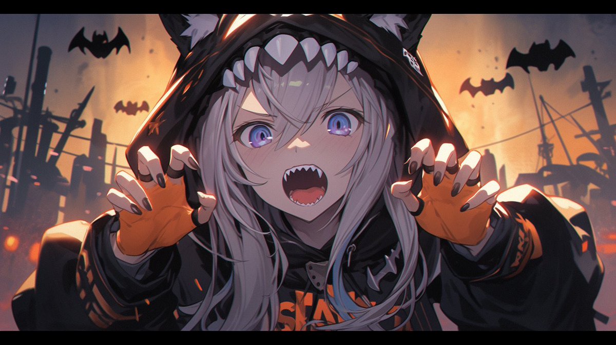 Yato_0723's tweet photo. ハロウィンって事で過去の作品を引っ張って来て  ☠️HAPPY HALLOWEEN🎃 https://t.co/DS390e0XfH