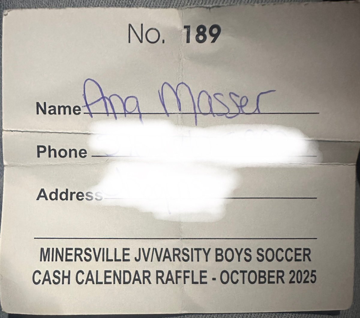minerboyssoccer's tweet photo. ✨ Congratulations to our thirtieth 
winner Ana Masser, ticket #189! 👏🎉

Every single day this month, we’ll be picking a lucky winner to take home a cash prize! 🤑 https://t.co/wiCUiRTg3X