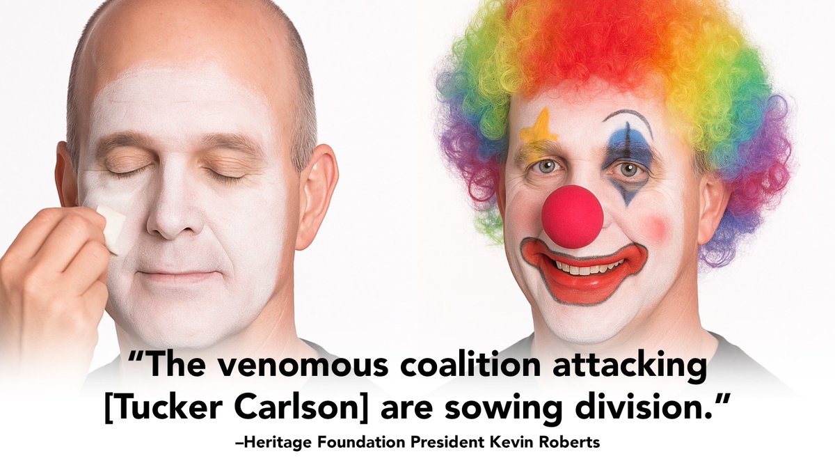 “The venomous coalition attacking [Tucker Carlson] are sowing division.” –<a href="/Heritage/">Heritage Foundation</a> President Kevin Roberts