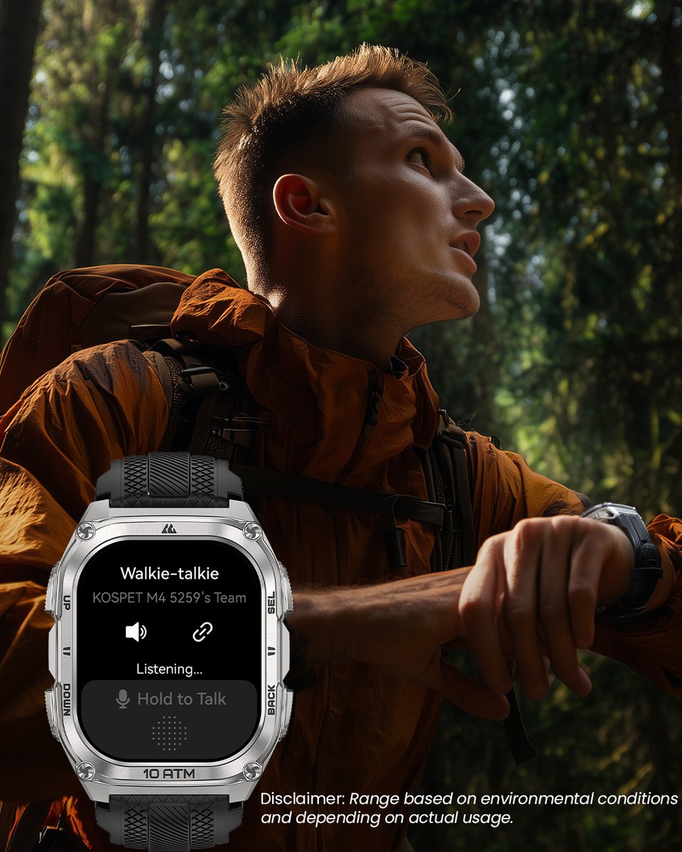 kospet_official's tweet image. 📡 Never Lose Touch with TANK M4.

Stay in sync, no matter how rough the terrain gets. The built-in Walkie-Talkie in TANK M4 keeps up to 4 memebers in your team
connected within 40 meters.

🛒 Enjoy our launch deals at kos.pet/43fwTz3 

#KOSPET #TANKM4 #WalkTalkie