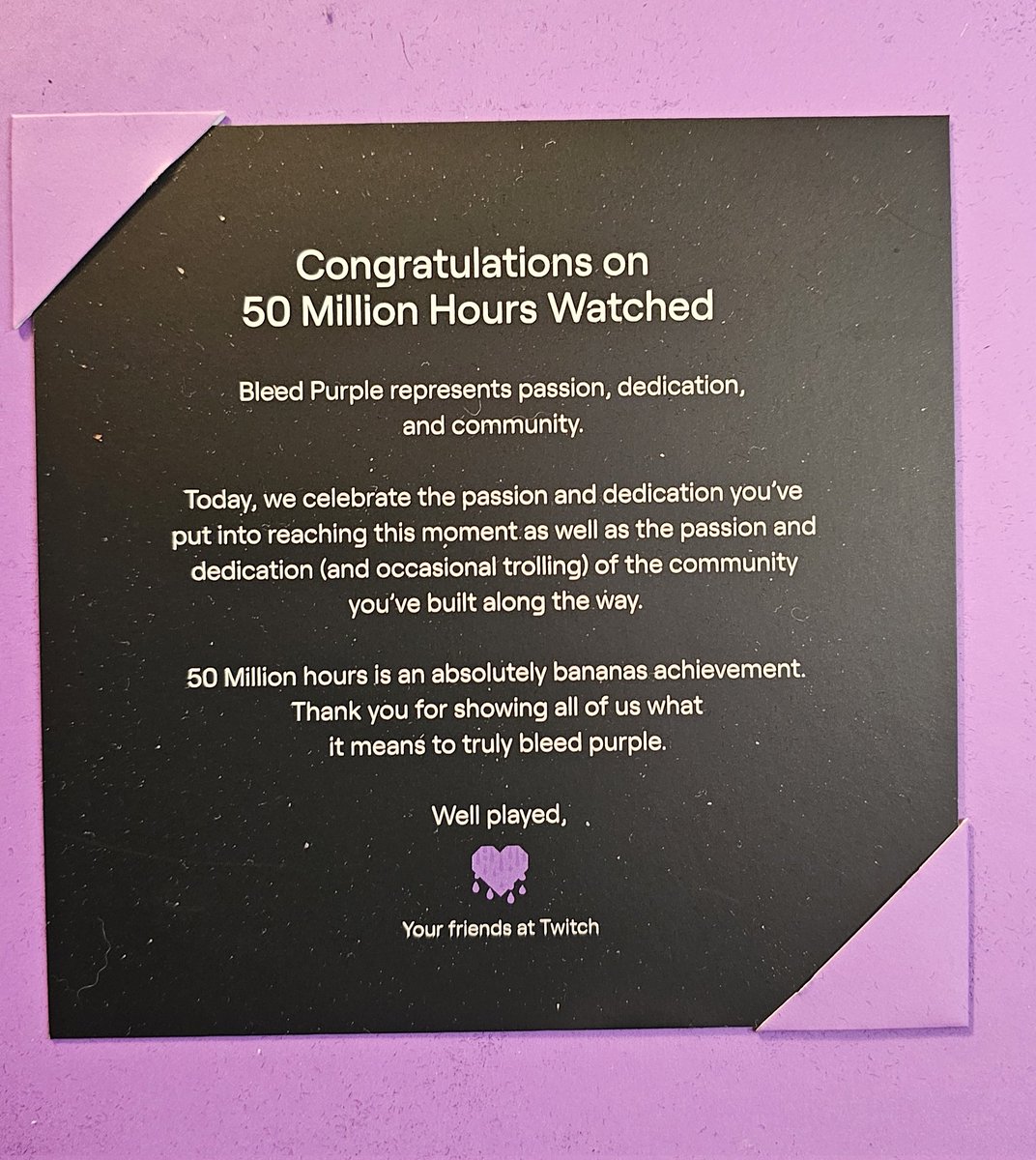 Here's to 50,000,000.

Thank you all so much for everything you've done for me, the staff, and our ferret rescue. I hope that one day I can give back to you even a fraction of what you've done for all of us.