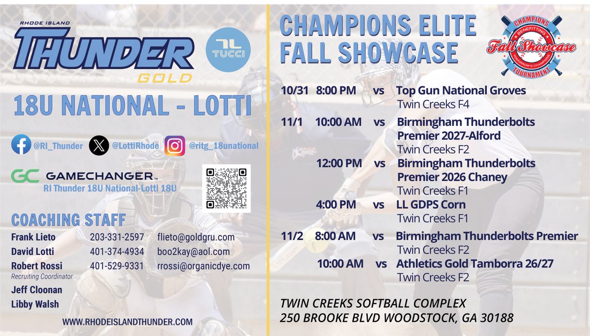 Rhode Island Thunder 18U National-Lotti tweet media