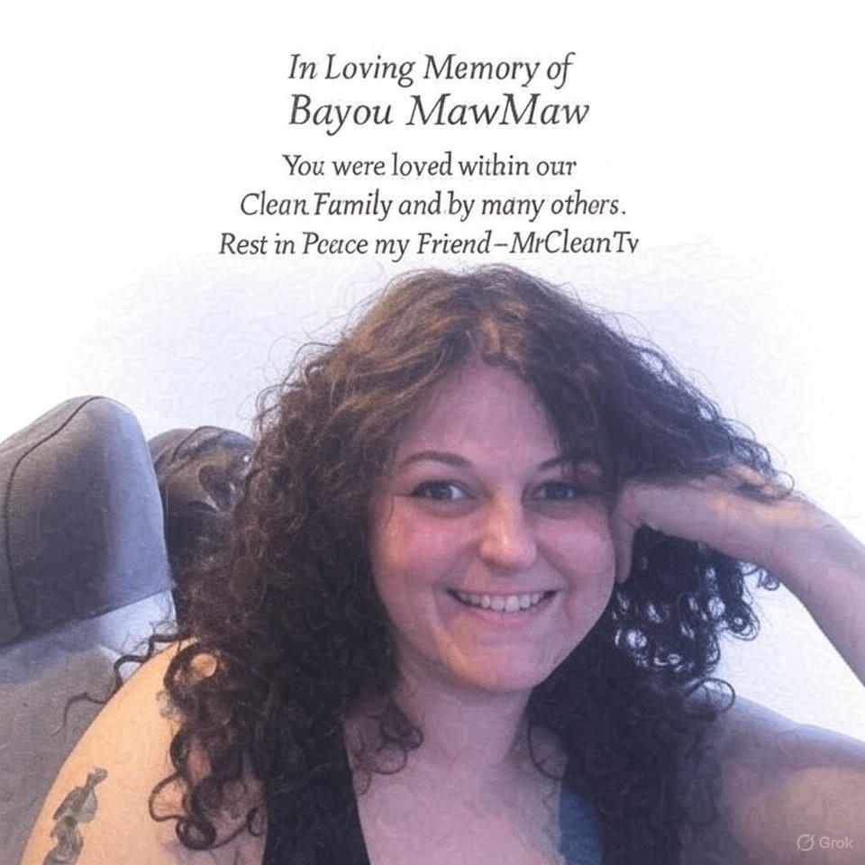 It is with a heavy heart that I share the news of our dear friend Toni—known to us as Bayou MawMaw—has passed away. Though she joined us only recently through the MyPrize family, her warmth, support, and love touched us deeply from the start. We cherished her friendship, and I