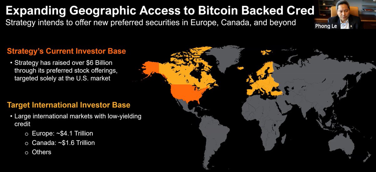 "Strategy intends to offer new preferred securities in Europe, Canada, and beyond"

Phong Le says they are looking to launch similar products to STRF and STRC on Canadian exchanges in Canadian currencies.

Lightning Credit Derivative Services will welcome the competition.