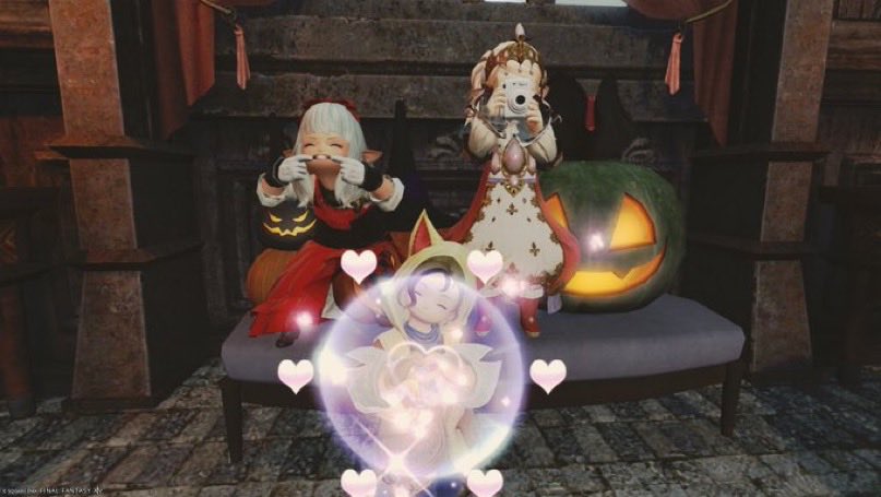 おはようございます😊

はなこさんとしおさんと ハロウィン楽しみました✨

誰が誰でしょうwww

 #FF14