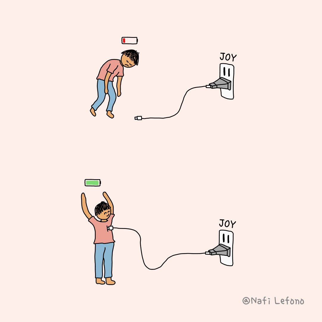 ItsNafiLefono's tweet photo. Doing stuff that brings you joy isn’t a luxury.

It’s how you stay energized. https://t.co/18xxN6aH8n