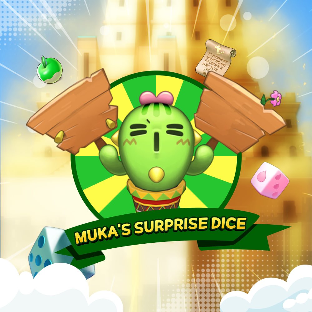 Did you guess it right?
The one behind the roll is... Muka!🌵

Stay tuned for more adventures to come. 👀