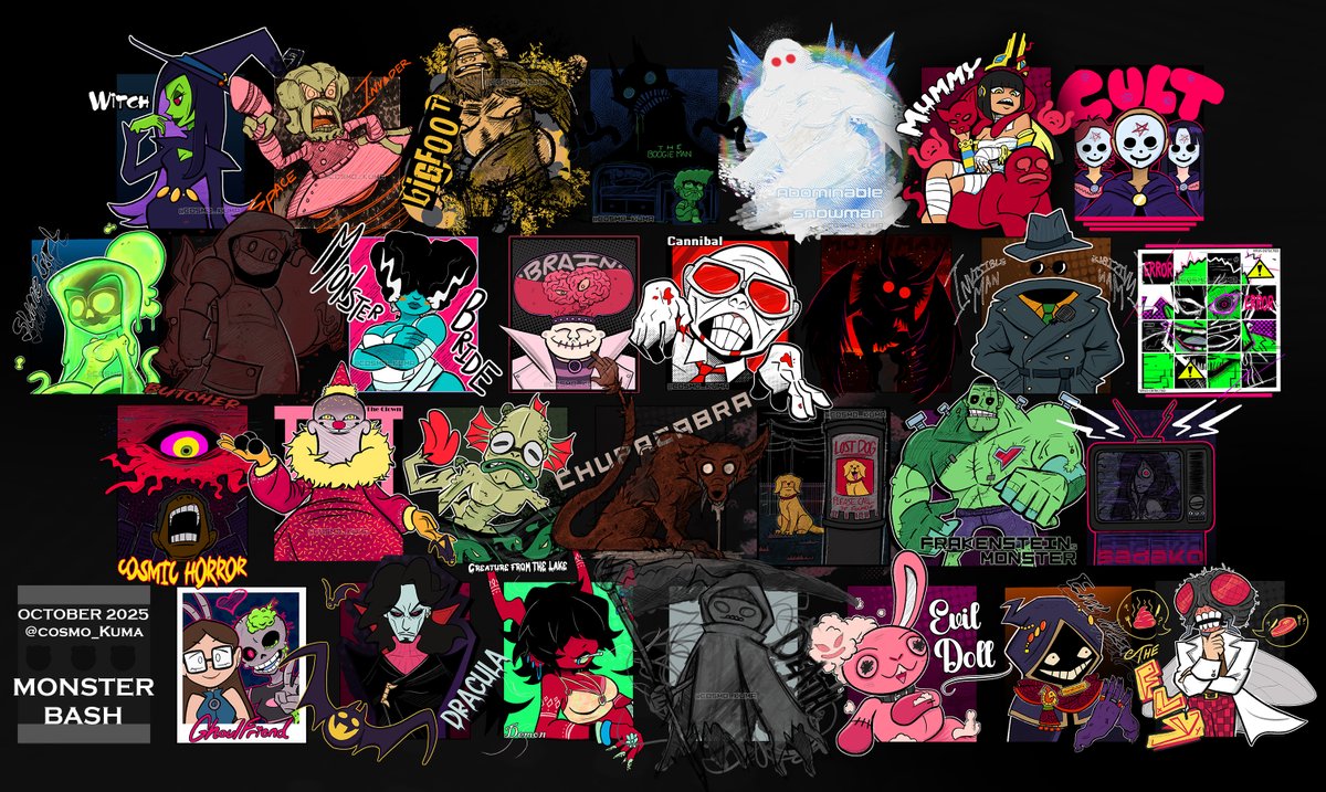 🎃 M O N S T E R🎃 B A S H 🎃

🗣️ Happy Halloween! ( single drawings below in ⛓️ )