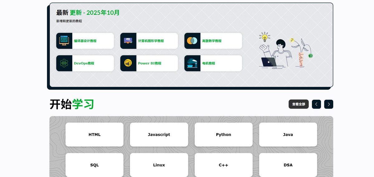 Abhishe77871714's tweet image. 学编程?这一个网站就够了!含 Java、Python、C++ 及 AI、大数据等,教程易懂带实例,还能在线撸代码,总结:啥都有!
🔗:tutorialspoint.com/index.htm
#编程学习网站 #多语言编程教程 #在线撸代码 #一站式编程学 #AI编程学习