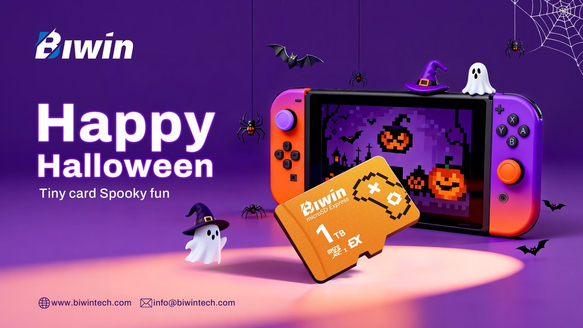 Trick or Treat? 🎃
This Halloween, it’s all spooky fun with the tiny but mighty Biwin ME300! ⚡

#biwin #Halloween #happyhalloween #ME300