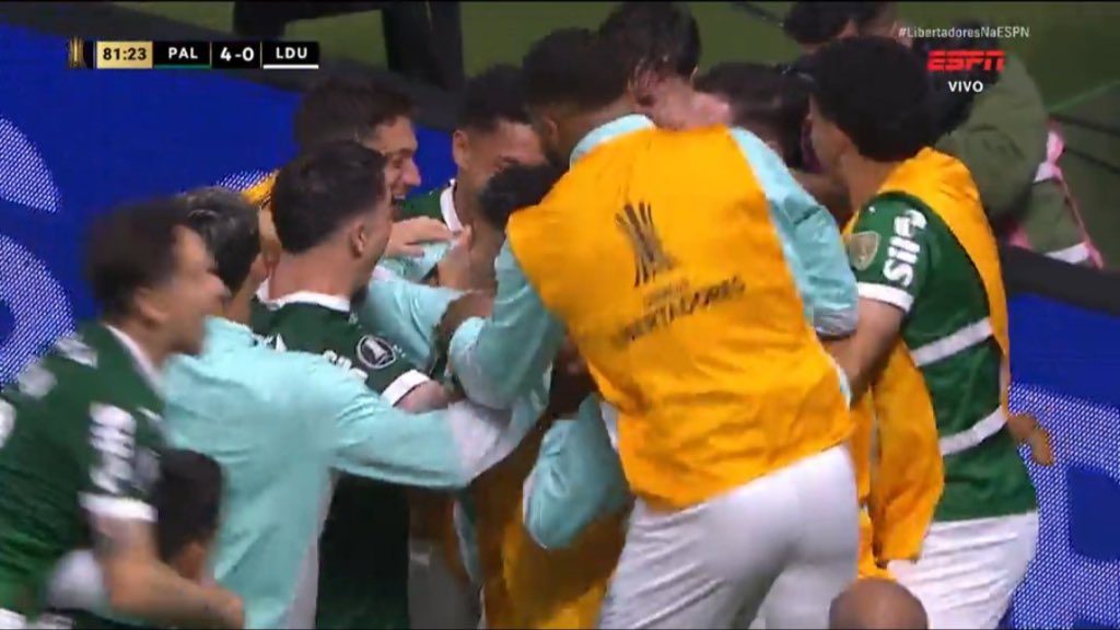 CentralDoBrega's tweet image. GOL DO PALMEIRAS!!!!!!!!!!!!!!!

ELES CONSEGUIRAM

4 A 0 NA LDU

VIRARAM O JOGO!!!!!!

JAMAIS DUVIDEM DO ABEL FERREIRA