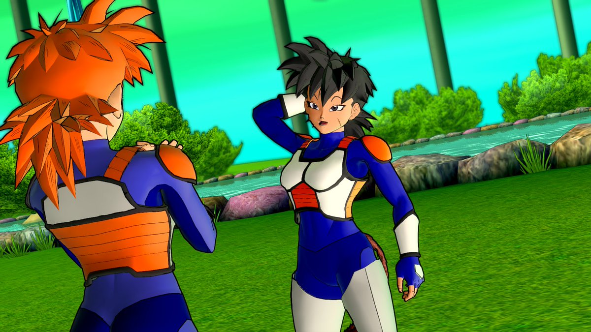 Fetch doing her Halloween tradition of going as <a href="/NickolaConagher/">NickolaConagher</a>'s Maimi for the spooky season. Happy Halloween! #Xenoverse2