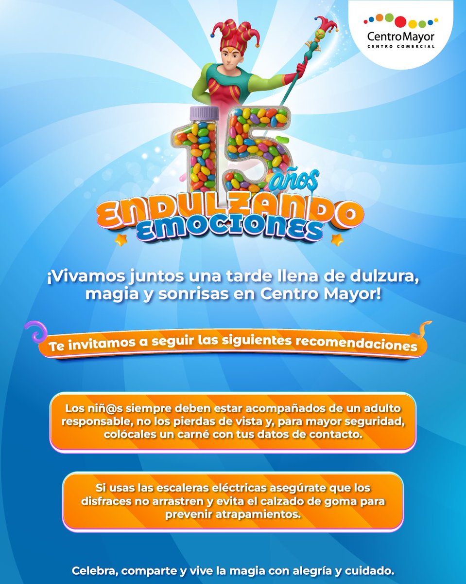 🎃 ¡Te esperamos mañana en el Centro Comercial de las Grandes Emociones! 🍬✨

Preparamos un dulce detalle para los gigantes de la casa 🍭👻
(✨Unidades limitadas hasta agotar existencias✨)

¡Ven y disfruta un Halloween lleno de sabor !🧡

#NosEmociona #GrandesEmociones