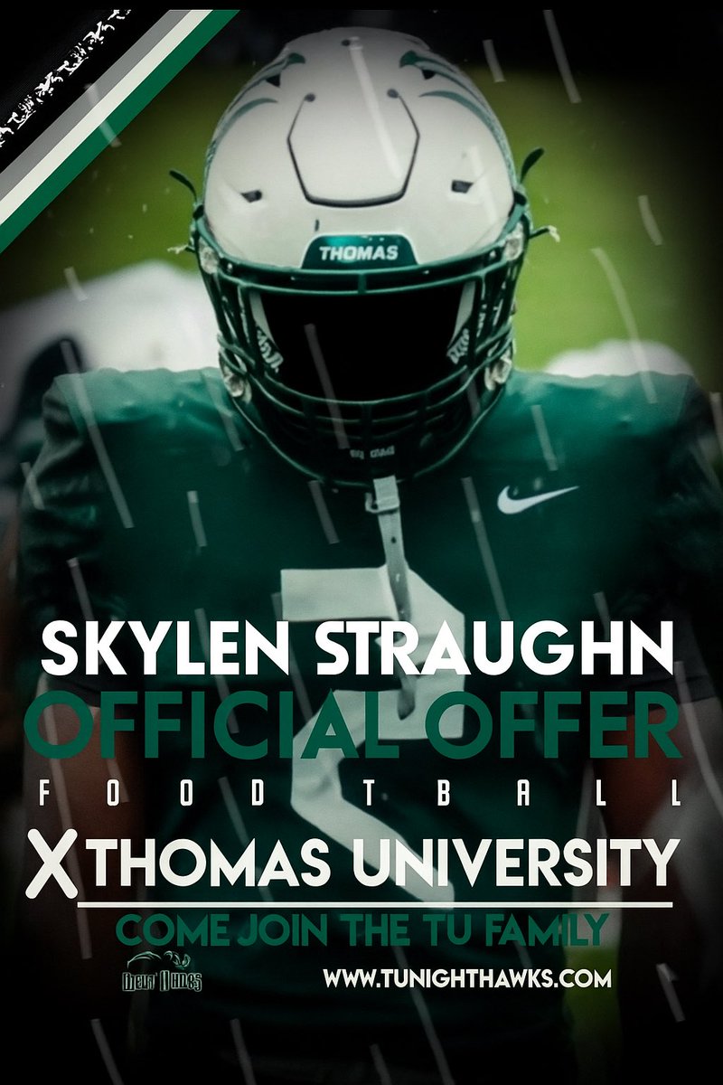 Blessed to receive an offer from Thomas
University 🔥🔥
<a href="/TroupRecruitz/">Troup Recruitz</a>
<a href="/JC_PUNISHER_GA/">J.C._COPELAND</a> <a href="/tanner_glisson/">tanner glisson</a> <a href="/CoachWalker1911/">Mario Walker</a> <a href="/RecruitGeorgia/">Recruit Georgia</a> <a href="/TroupRecruitz/">Troup Recruitz</a>