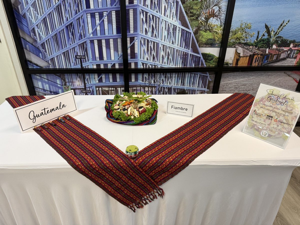 Visiting with officials of the Guatemala Consul General in Las Vegas during their earlier celebration of All Saints Day. Chef made some great Fiambre to eat as we spoke about tourism and economic development.