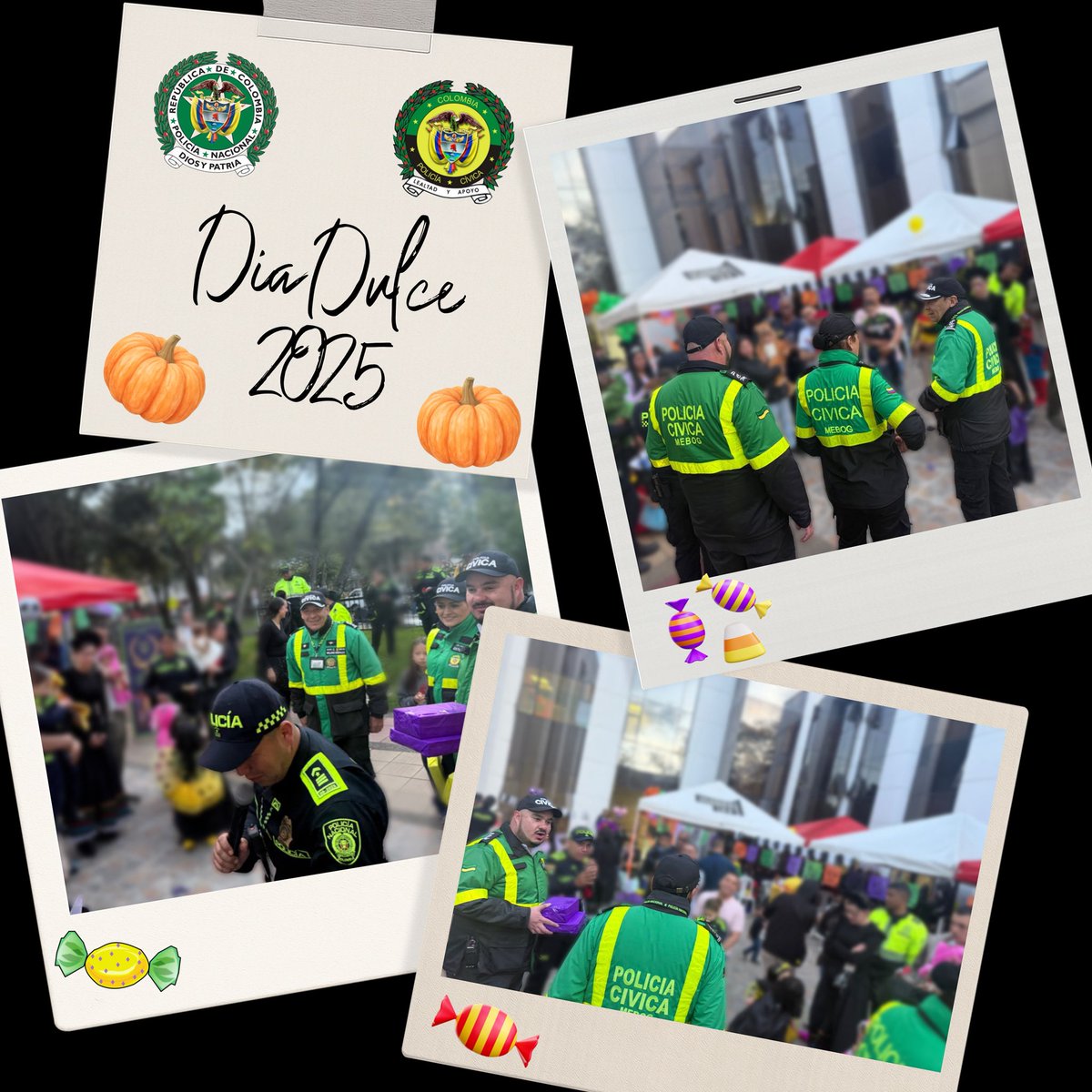 PCMMEBOGOFICIAL's tweet image. 🍬 En el #DíaDelDulce2025 acompañamos la Estación de Policía de Usaquén, compartiendo sonrisas y alegría con la comunidad. 💚
#PCM #MEBOG #ElCorazónDeNuestroVoluntariado