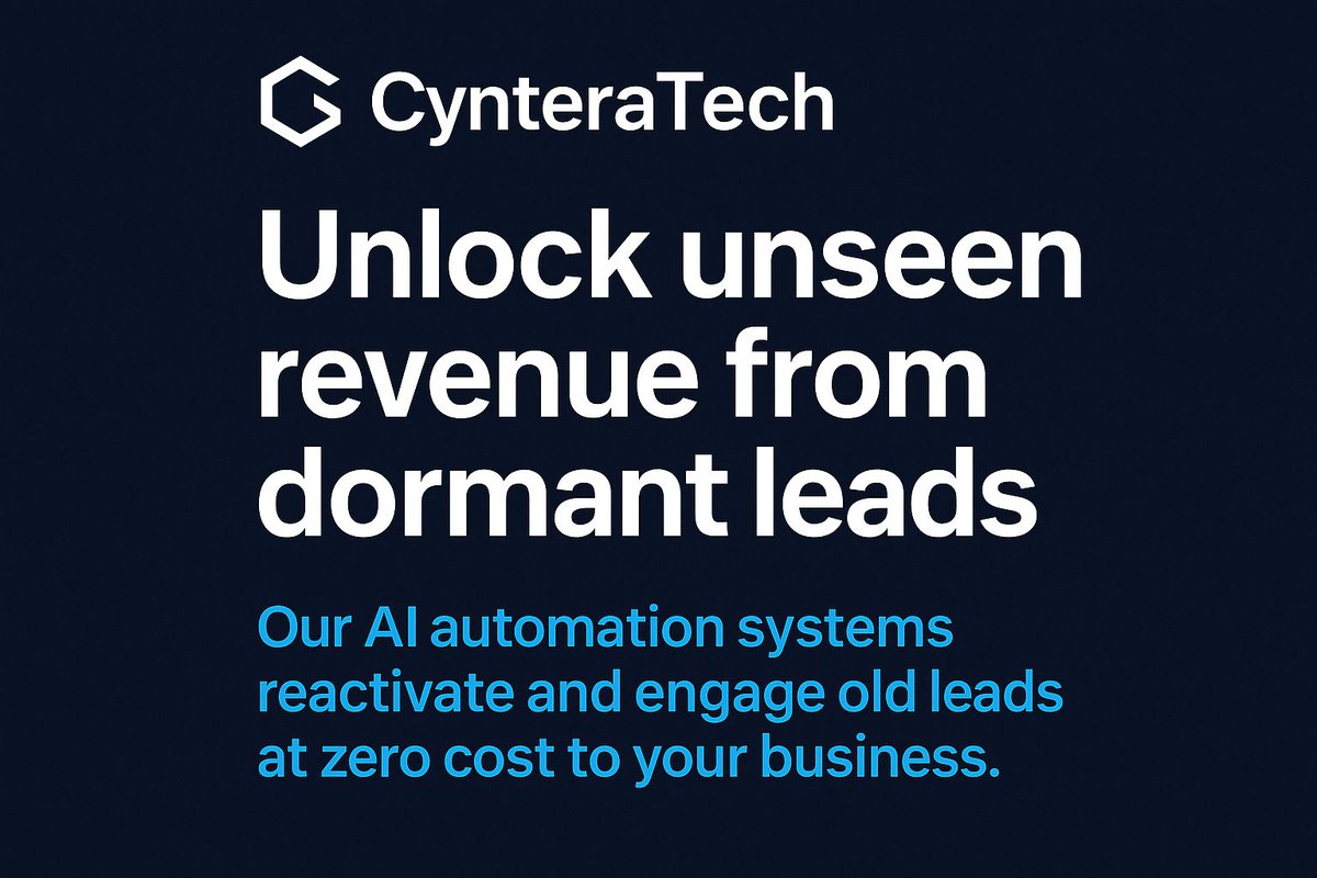 CynteraTech's tweet image. 