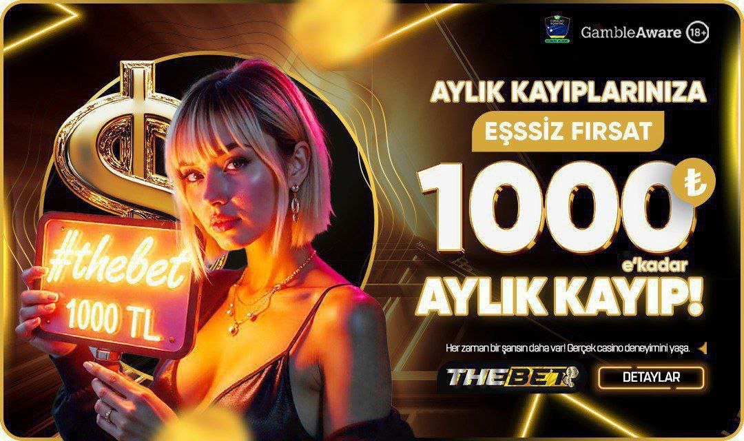 📣Aylık Kayıp Bonusu ile şanssız günler artık geride kalıyor!     

📍Her ayın 1’inde, önceki ayın kayıpları için   “AYLIK KAYIP BONUSU” talebinizi Bonus Talep Alanı üzerinden iletin, anında destek cebinizde!  

Thebet Giriş :  t.ly/thebetgirisx