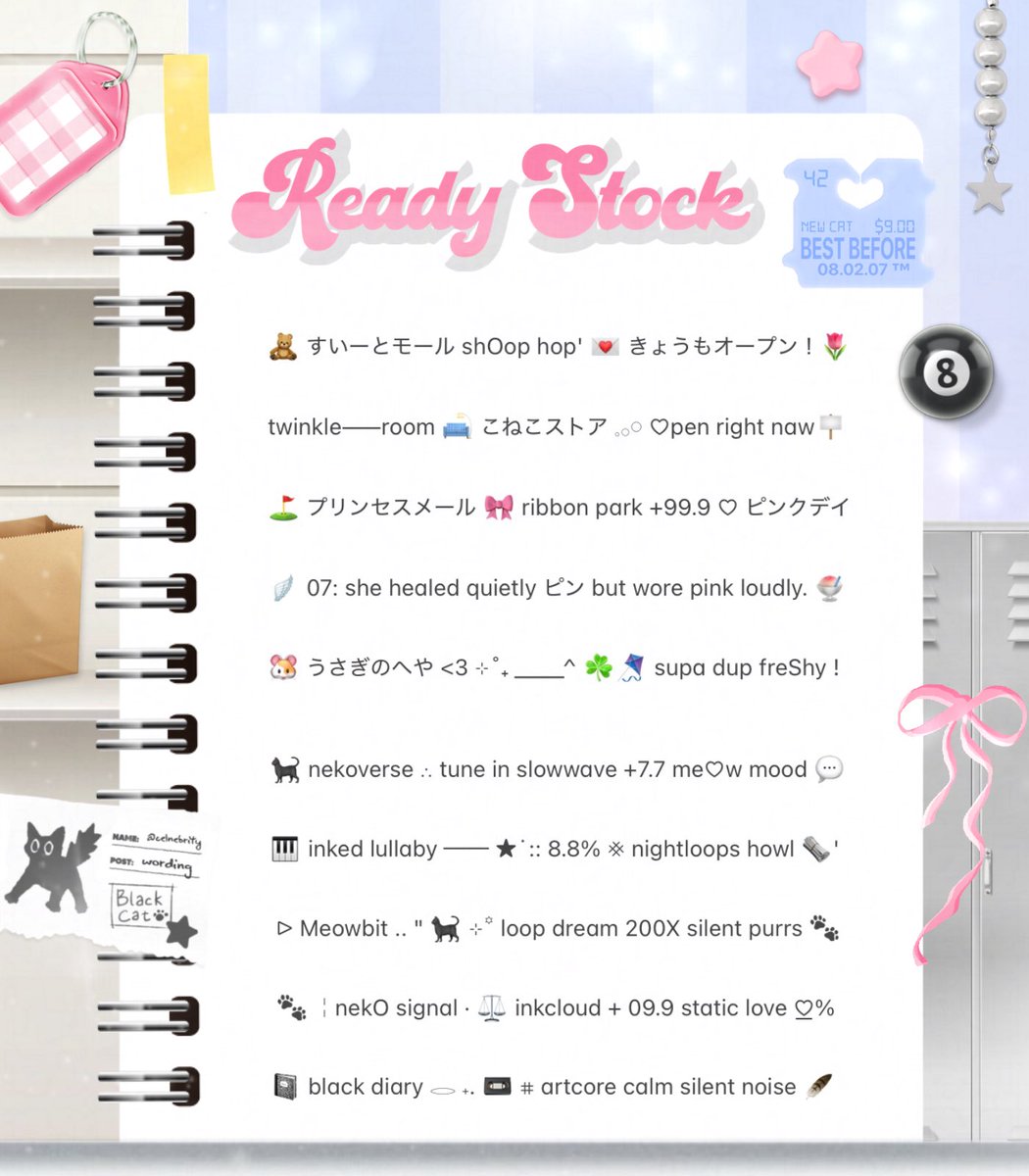 celnebrity's tweet image. ⠀⠀⠀⠀⠀
🛼⭐️ help repost pls ₊ ׁ ?  thankyou __&amp;lt; 💗 ໒꒱ 

sena bawa 20 short bio wording ready stock nyang siap dijemput 𓂂𓏸 jangan lupa (@) setelah DM ツ

👛⠀IDR 2OOO / ea⠀📝⠀

diskon untuk minimal take 3 

[ #zonauang️ #zonajajan #zonaba ]