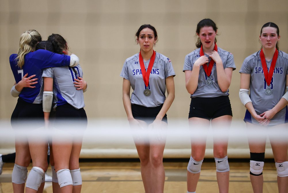 PHOTOS: <a href="/BecaHawksSOAR/">Bethlehem Catholic HS Athletics</a> defeats <a href="/SLSpartanNation/">SouthernLehighSports</a> to win the District 11 3A girls volleyball final Thursday night. More photos can be found here —&gt; bit.ly/4of4Rw2