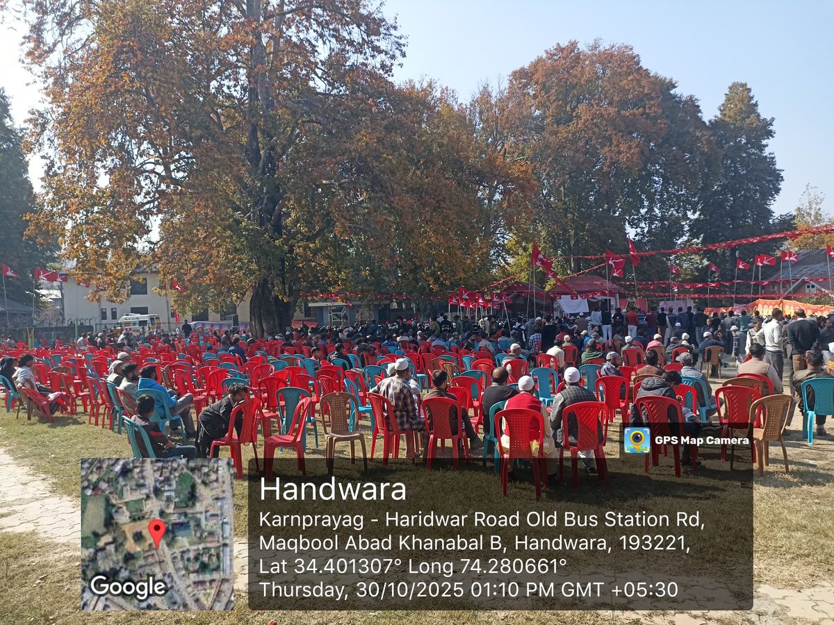 MirJavi30799983's tweet photo. This is the position of convention when ahed Cheif Minister jnb Omer Abdull sh speaking of handwara constituency people have not joined the jalsa Rip https://t.co/iD7ZYsltBs