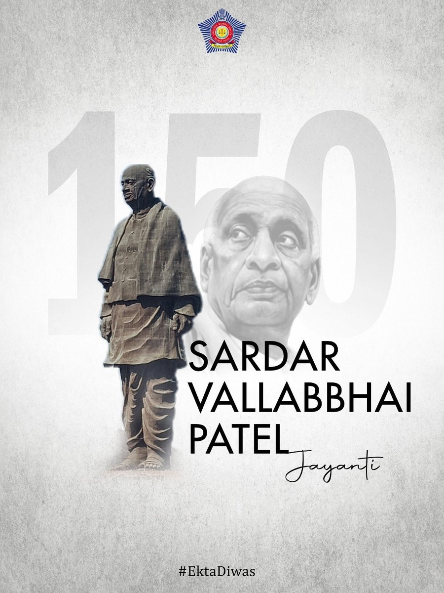 Honoring the spirit of oneness and integrity on #EktaDiwas .
The timeless values of Sardar Vallabhbhai Patel guide our nation's journey forward.  

<a href="/EktaDiwasBharat/">Ekta Diwas Bharat</a> 
#Sardar150
#EktaDiwas