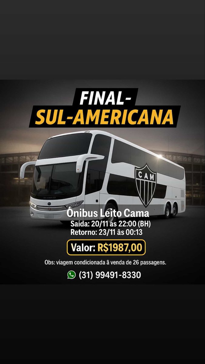 Quem tiver interesse. Essa turma fez o mesmo esquema pra final do ano passado. Inclusive mulheres estiveram na caravana, ambiente seguro e tranquilo. 

Ajudando a divulgar!!

Quem sabe a turma não consegue o número mínimo e conseguem fretar o ônibus.