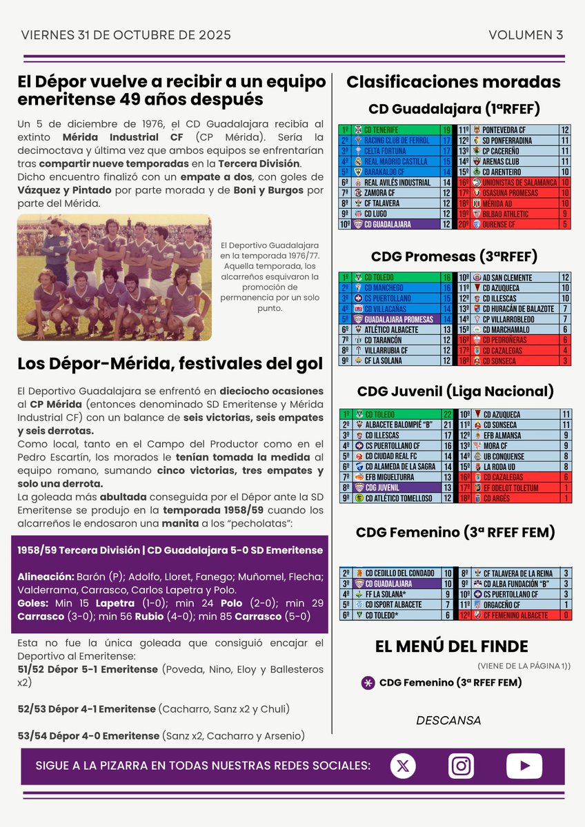 NUEVA ENTREGA DE "LA PREVIA"

Consulta todo lo que necesitas saber antes del enfrentamiento de mañana entre <a href="/deporguada/">C.D. Guadalajara 🟣⚪️</a> y <a href="/Merida_AD/">A.D. Mérida</a> 

¡Compártelo con tus amigos y familiares deportivistas!
