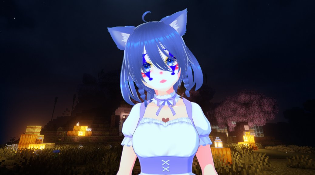 HAPPYYYYY HALLOWEEN Tonight ill be playing ghost town pumpkin festival on stream so come by and hang out with us at twitch.tv/catlovercaves <3 ps I will be using my Halloween model again tonight (game download adamgryu.itch.io/pumpkin-carver)