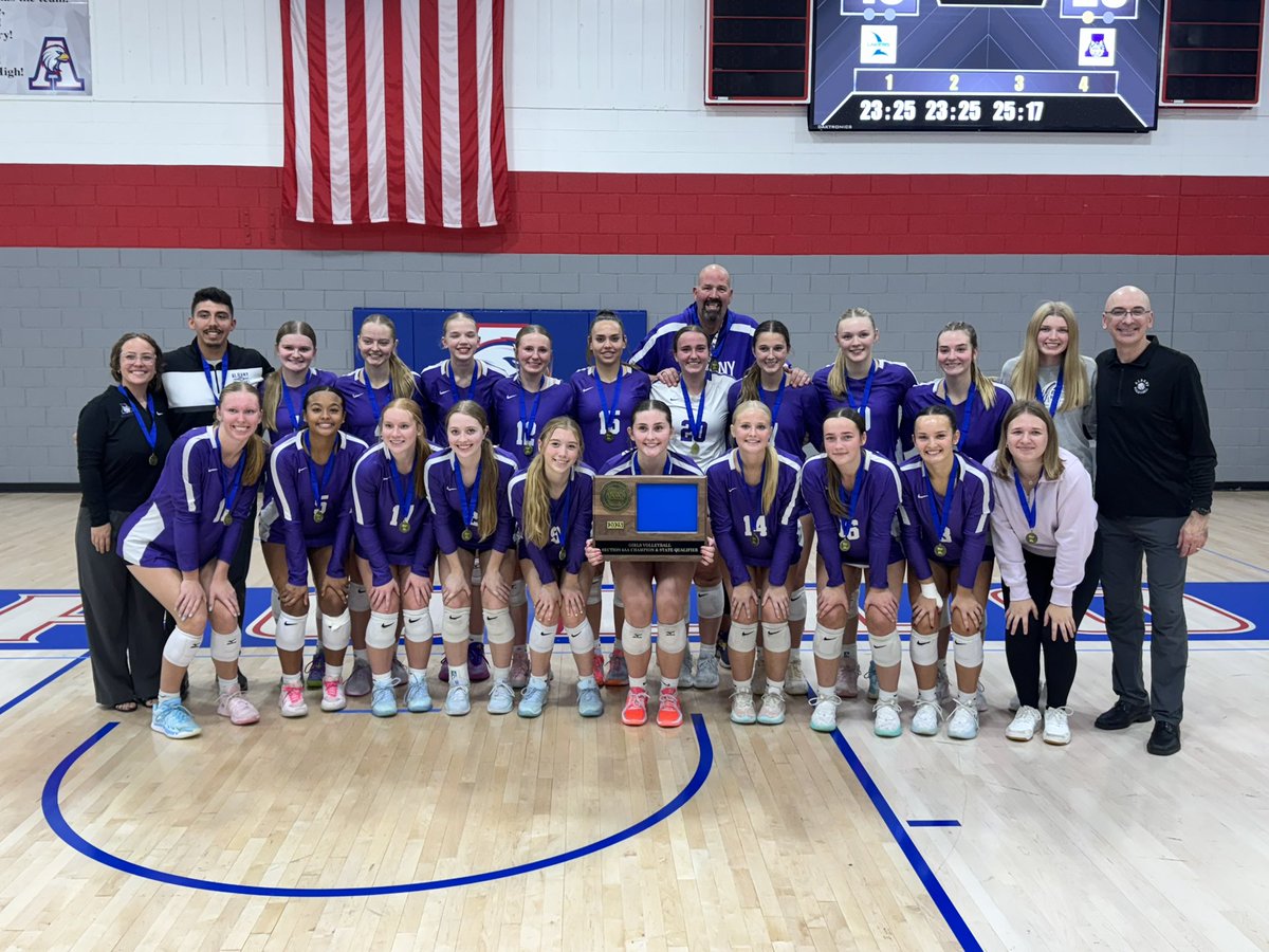 AHSHuskies's tweet image. Section 6AA Champions and State Bound- congrats Huskies!!!