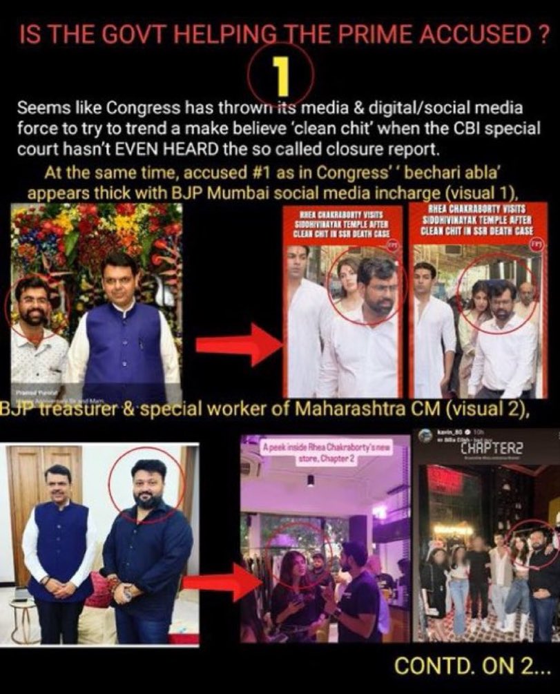 Miamilo2014's tweet image. Citizens, justice seekers won’t be fooled. 
#ArrestRheaChakraborty #ArrestSandeepSingh have been and shall continue to trend. And haunt. Why CBI is trying to sneak in closure is crystal clear. And why the Supreme Court is quiet. But truth shall win. 
#JusticeForSushantSinghRajput