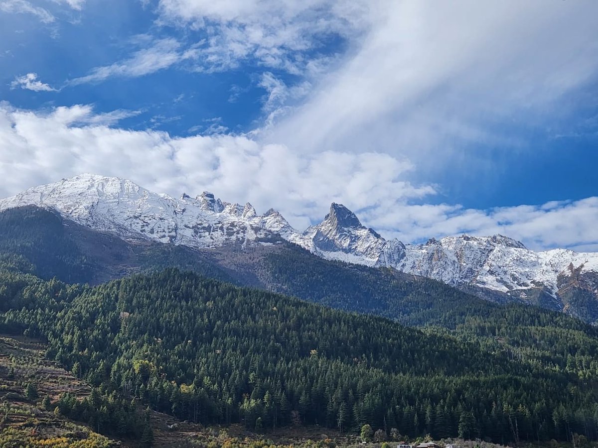 Vic_k_ey's tweet image. A spiritually significant place where idol of goddess Ganga is kept during winter...

#GoodMorning #Pals 🌄🍀🐦
Wishing you a beautiful #Friday
Warm regards 🌲🌹🙏

#IncredibleIndia 🇮🇳- Mesmerizing view of Mukhawa village, Harsil Valley, Uttarkashi, #देवभूमि #Uttarakhand...